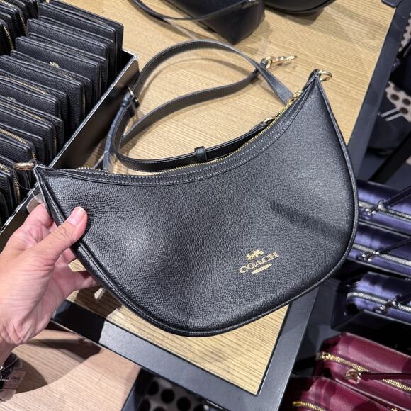 Coach Aria Shoulder Bag CCL28 Gold/Black NWT - Picture 2 of 5